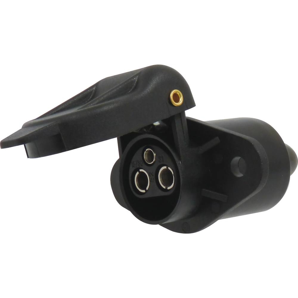 Prise 3 plots femelle plastique 2 points de fixation SODELEC - 16440