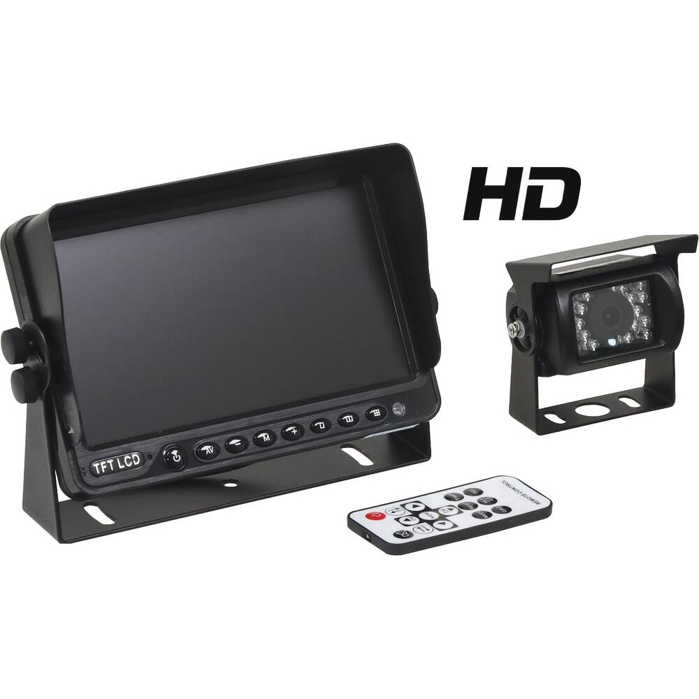 Kit caméra de recul 12/24V - écran couleur 7