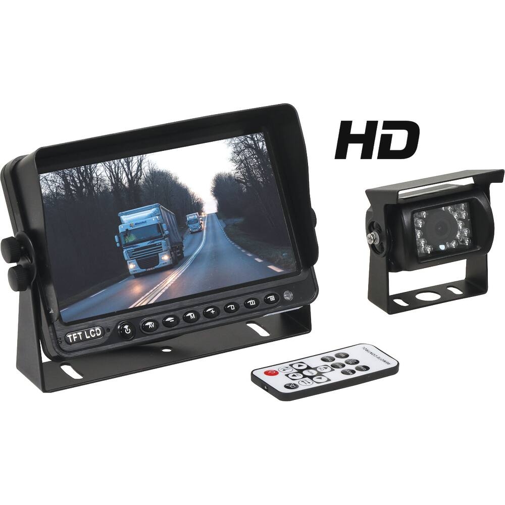 Kit caméra de recul 12/24V - écran couleur 7