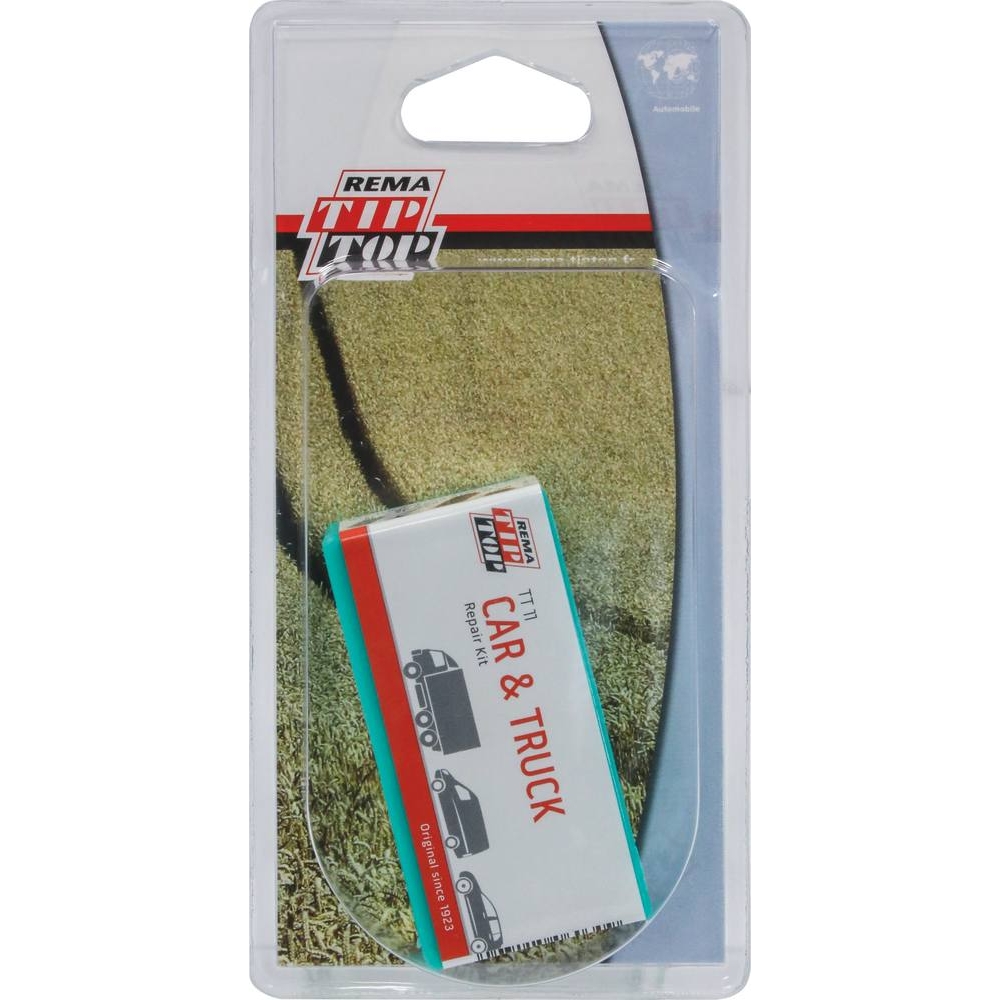 Réparation pour chambre à air VL - de 7 rustines avec colle et râpe REMA TIP TOP - 16626