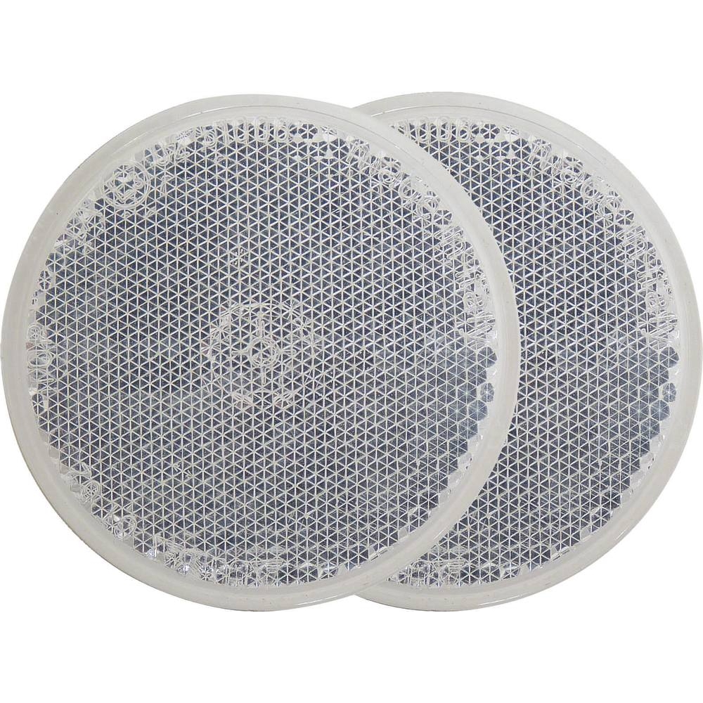 Catadioptre rond 60mm blanc adhésif AJ.BA - 16648
