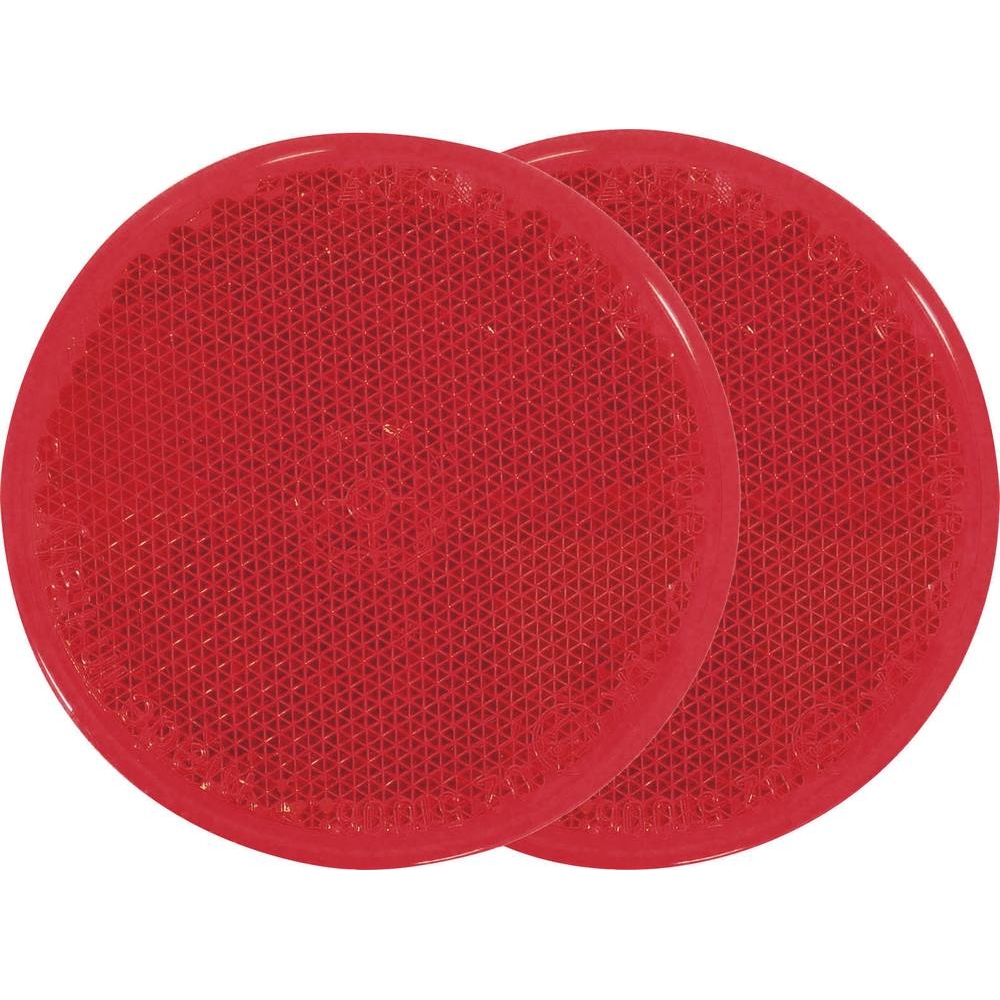 Catadioptre rond 60mm rouge adhésif AJ.BA - 16650