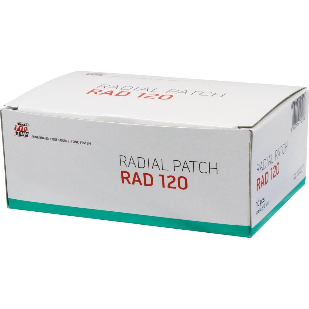 Emplâtre pour pneus RAD 120TL 2 plis 80x125mm REMA TIP TOP - 16658