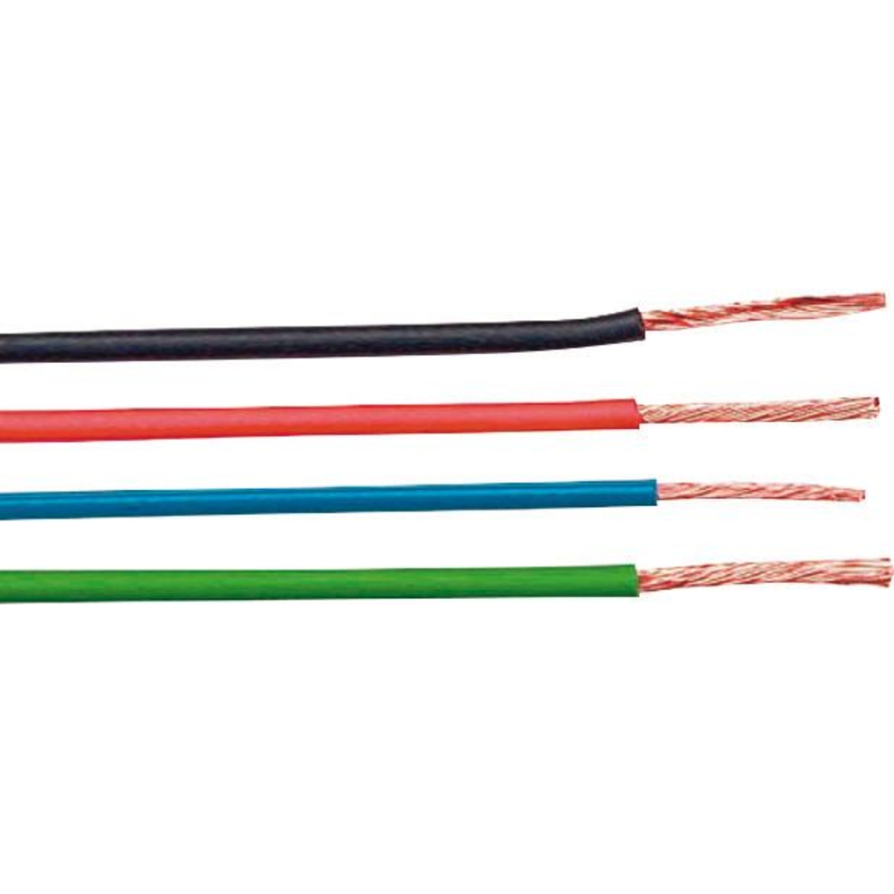 Fils de câblage souple 1,5mm² noir - 25m - 16702