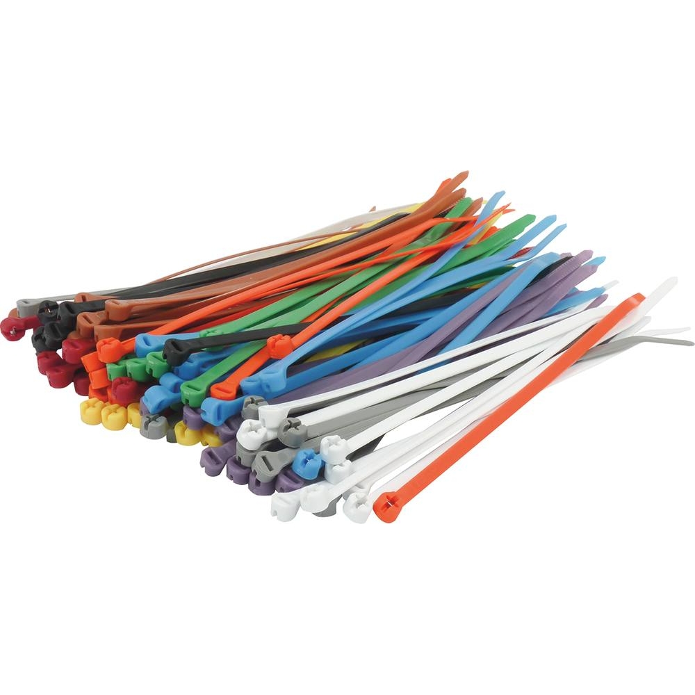 Collier nylon Ty-rap multicolore 4,8x186mm - lot de 100 pcs TY RAP - 16909