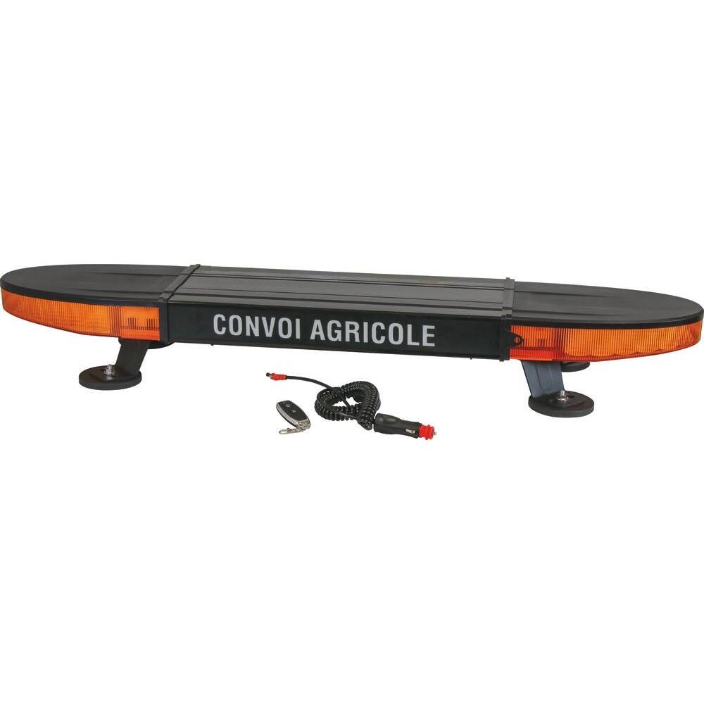 Rampe de signalisation LED 12/24V 100cm magnétique rechargeable SODIFLASH - 16950