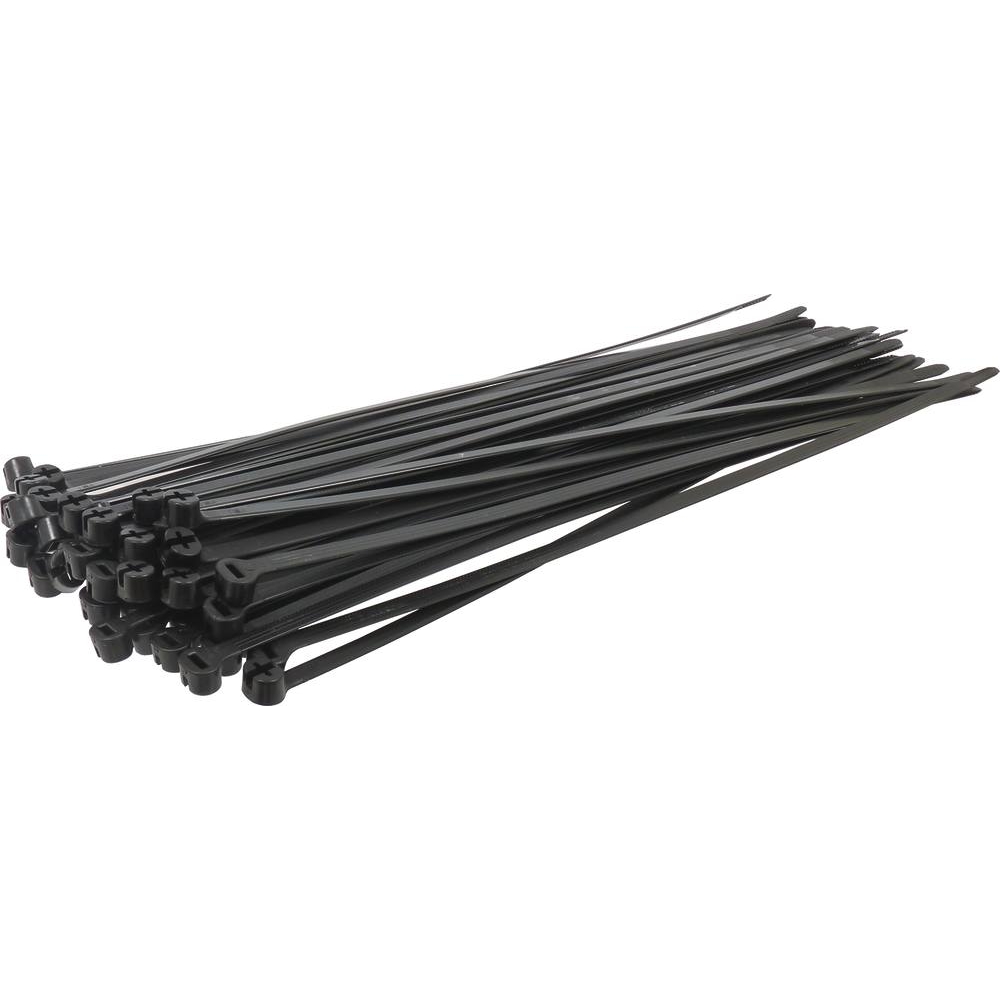 Collier nylon Tyrap 6,9x340mm noir - lot de 50 pcs TY RAP - 16998