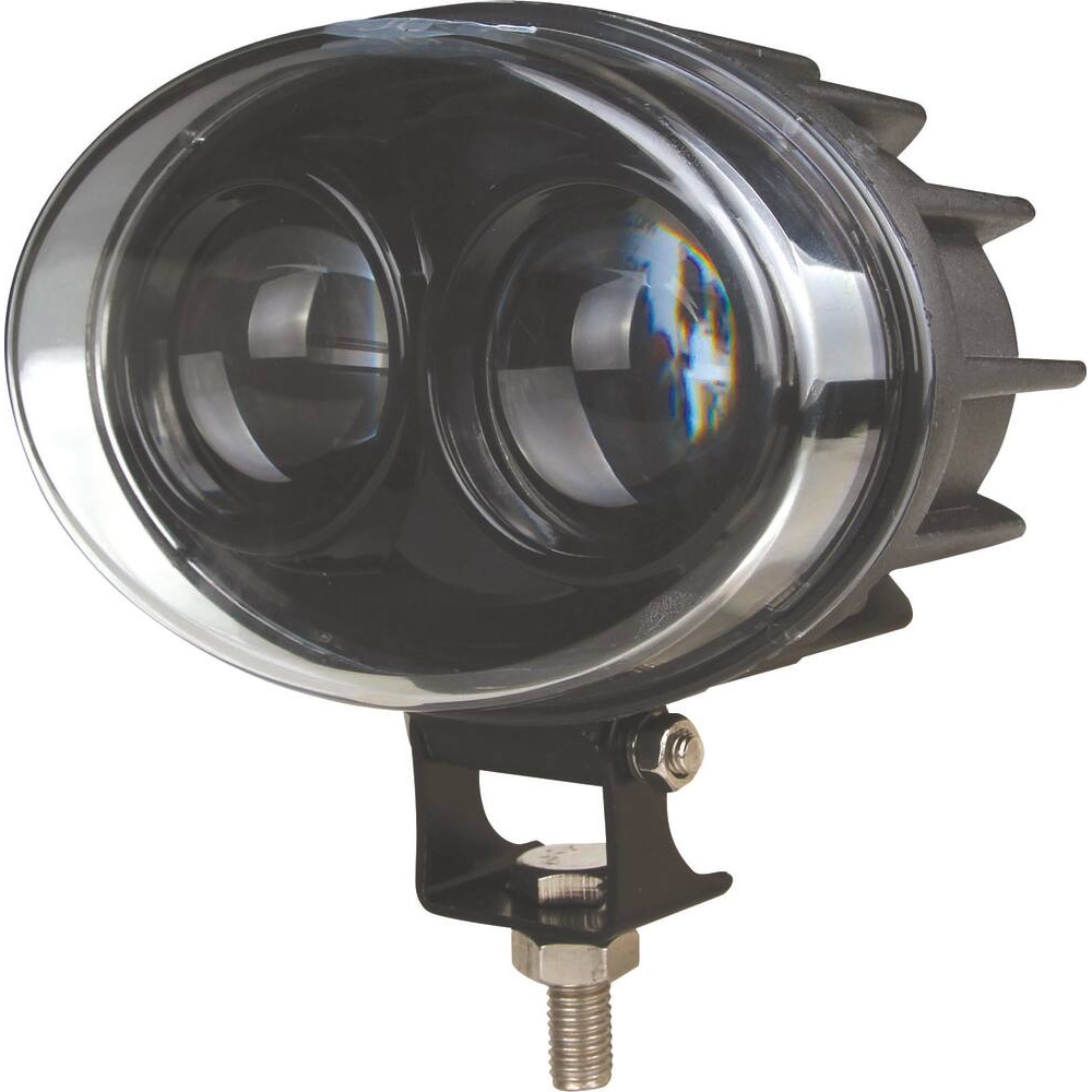 Phare de travail ovale LED 9/48V 6W 400 lumens bleu pour signalisation chariot de manutention SODIFLASH - 17120