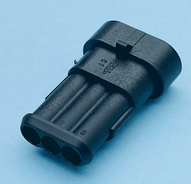 Connecteur étanche mâle 3 voies 1,5mm² - lot de 10 pcs - 17301