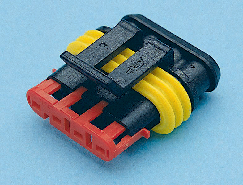 Lot 5 connecteur etanche serie 15mm p/ fiche femelle 4 plots - 17304