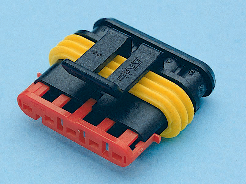 Lot 5 connecteur etanche serie 15mm p/ fiche femelle 5 plot - 17306