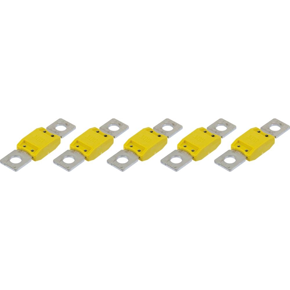 Fusible enfichable méga 100A jaune - lot de 5 pcs - 17343