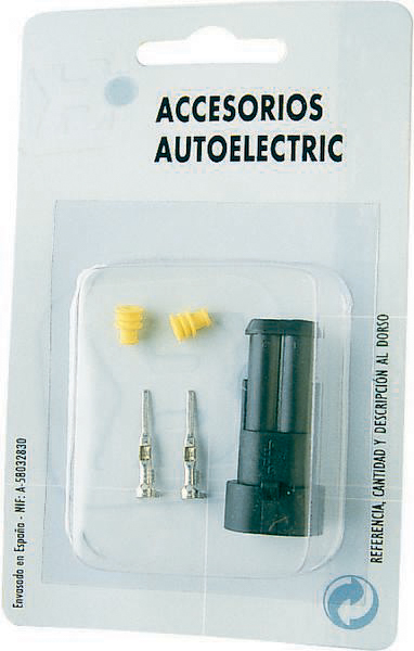 Connecteur étanche mâle complet 2 voies - SODELEC - 17373