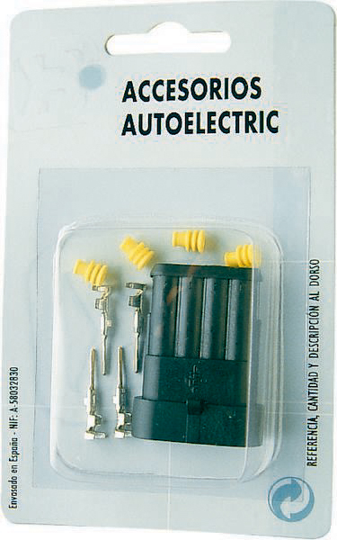Connecteur étanche mâle complet 4 voies - SODELEC - 17378