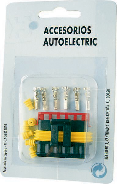 Kit de connecteurs 6 plots femelle - 17385