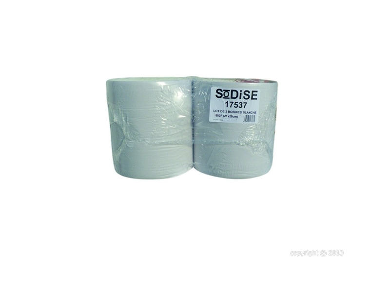 Lot 2 bobines, blanc eco 800 formats - 17537