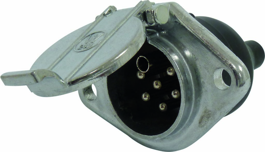 Prise 24v 7p/s en aluminium - 17613