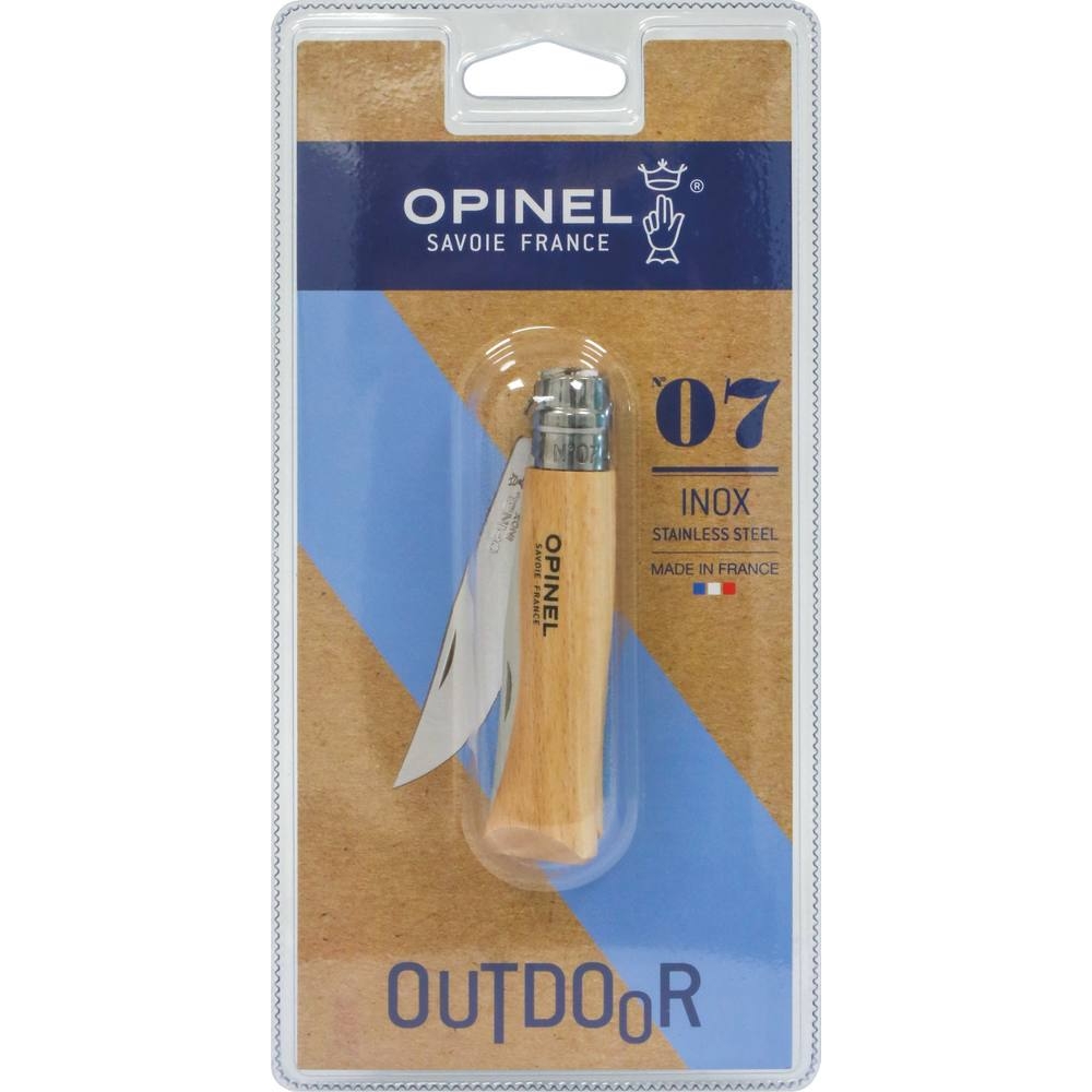 Couteau N°7 avec lame en acier inox et bague de sécurité - OPINEL - 17669