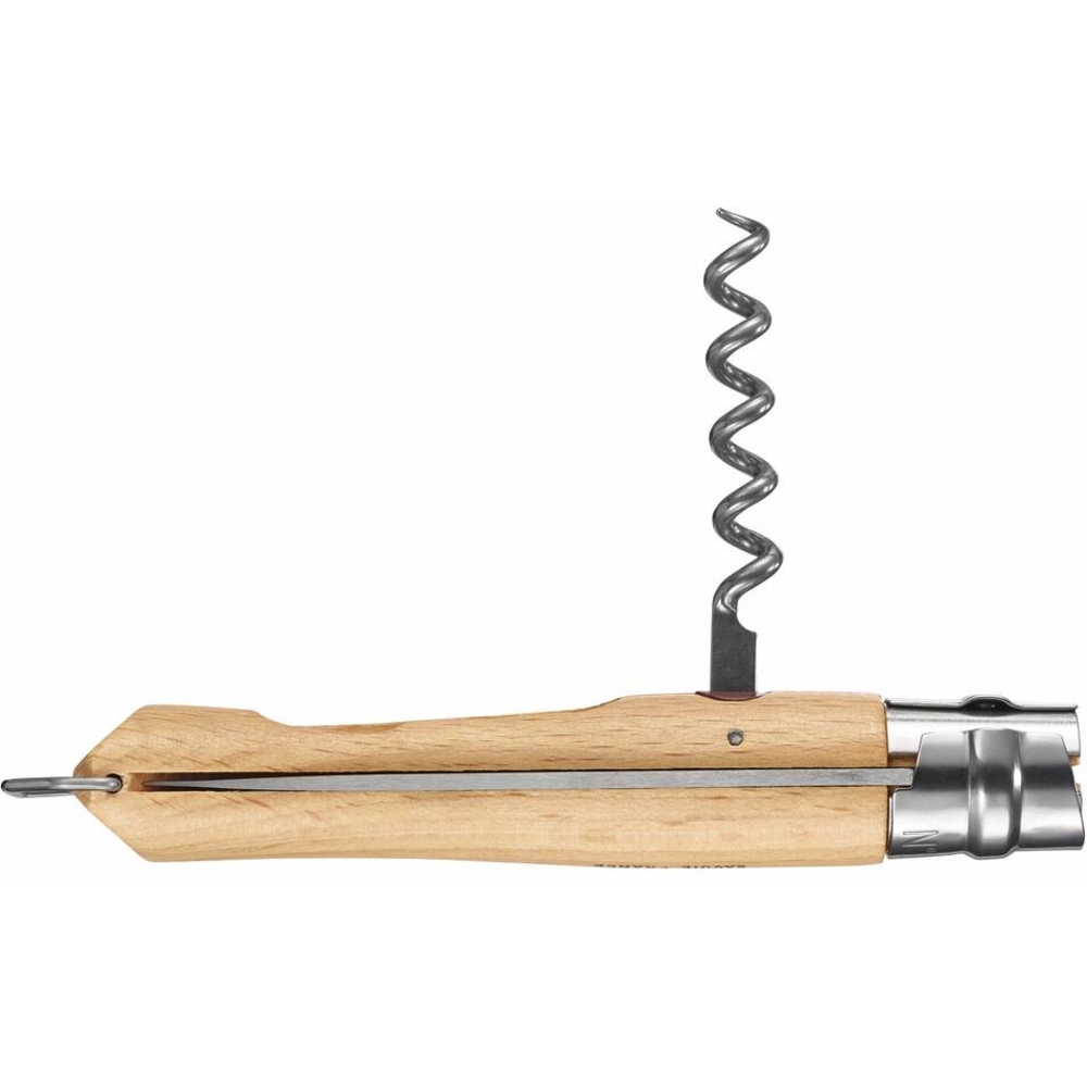Couteau tire bouchon N°10 avec lame en acier inox et bague de sécurité OPINEL - 17676