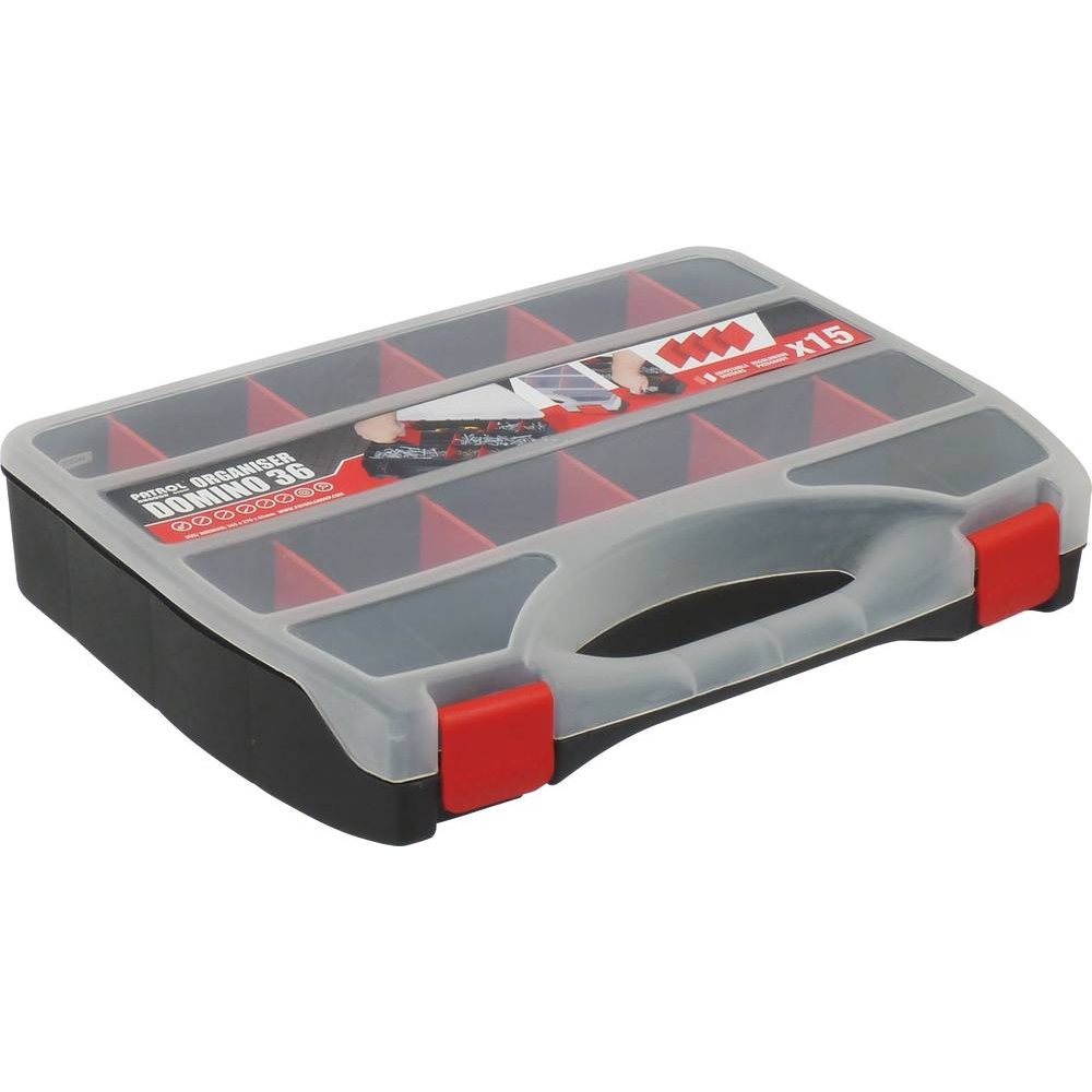 Mallette de rangement 20 cases modulables 365x270x65mm - 17715