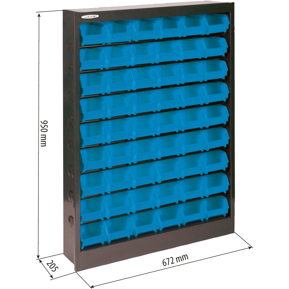 Armoire métallique avec 54 boîtes à bec 950x672x205mm - 17719