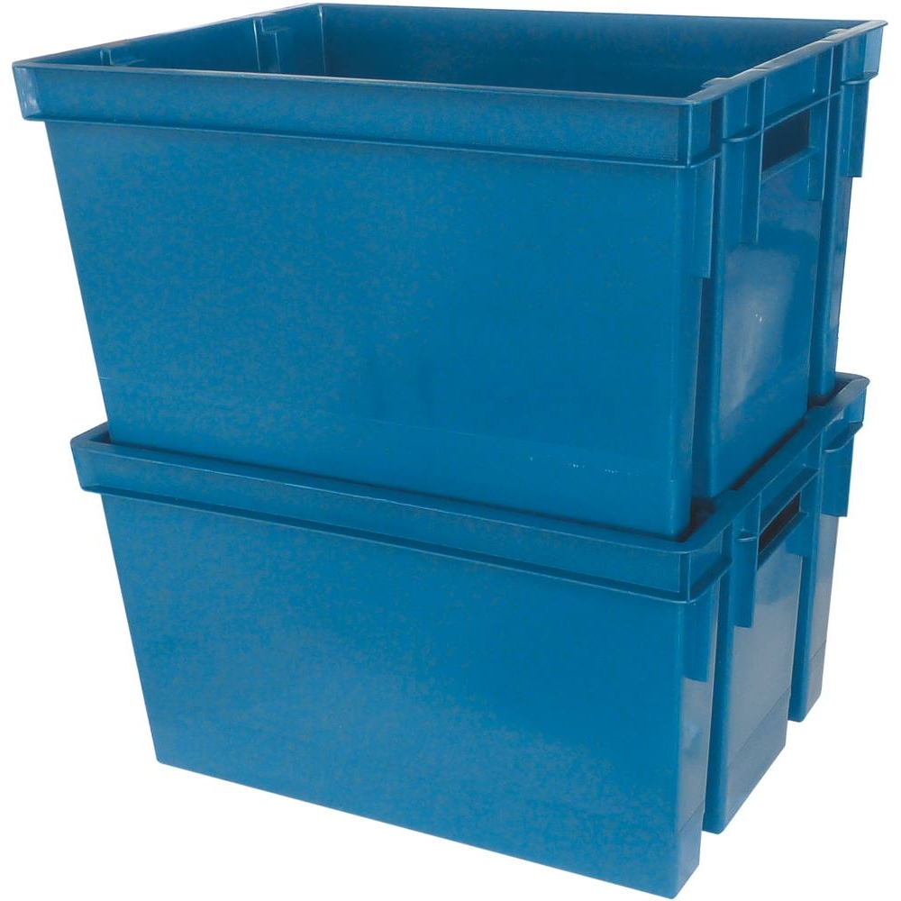 Bac de rangement bleu 20L 390x290x230mm EDA - 17720