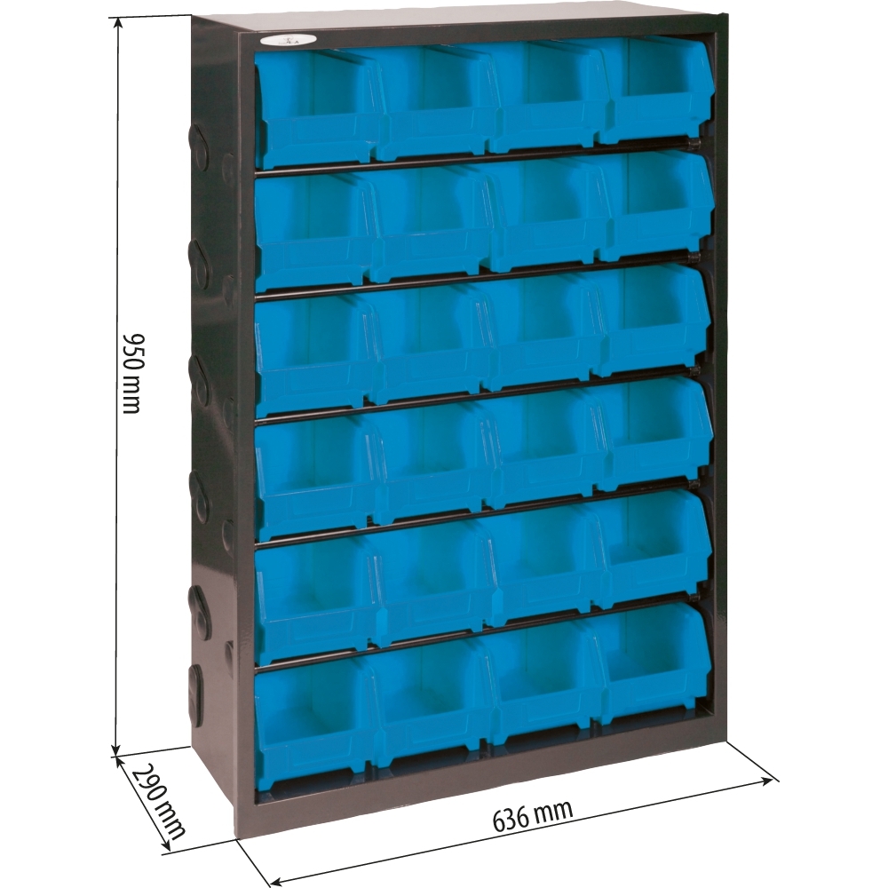Armoire métallique avec 24 boîtes à bec 950x636x290mm - 17727