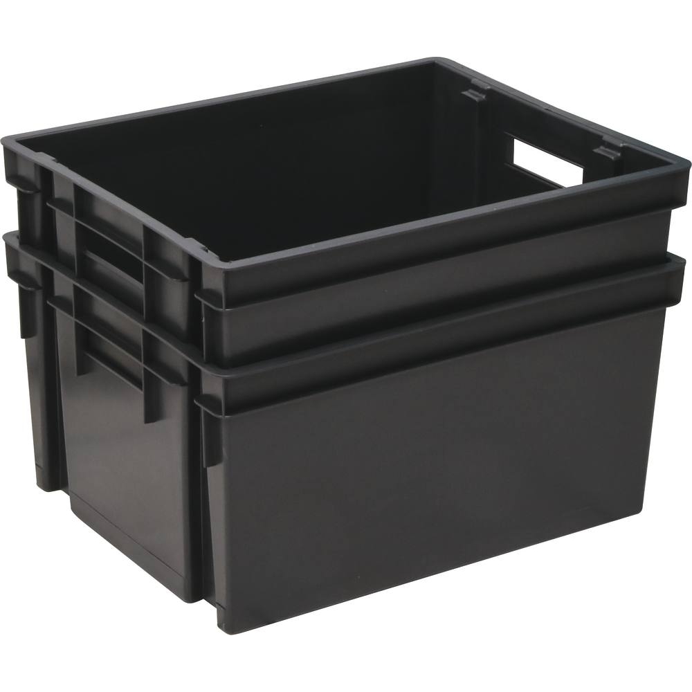 Bac de rangement gris 30L 441x345x235mm EDA - 17738