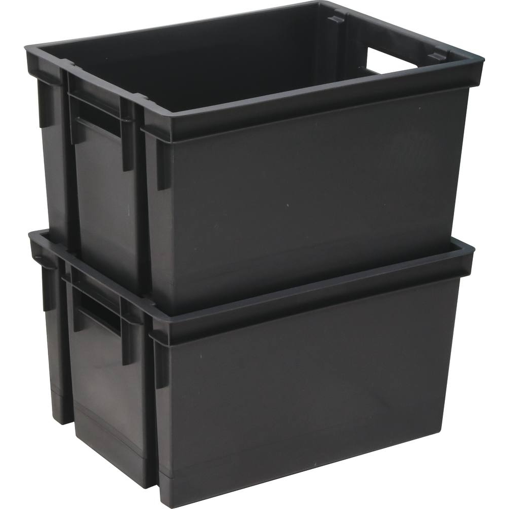Bac de rangement gris 20L 390x290x230mm EDA - 17749