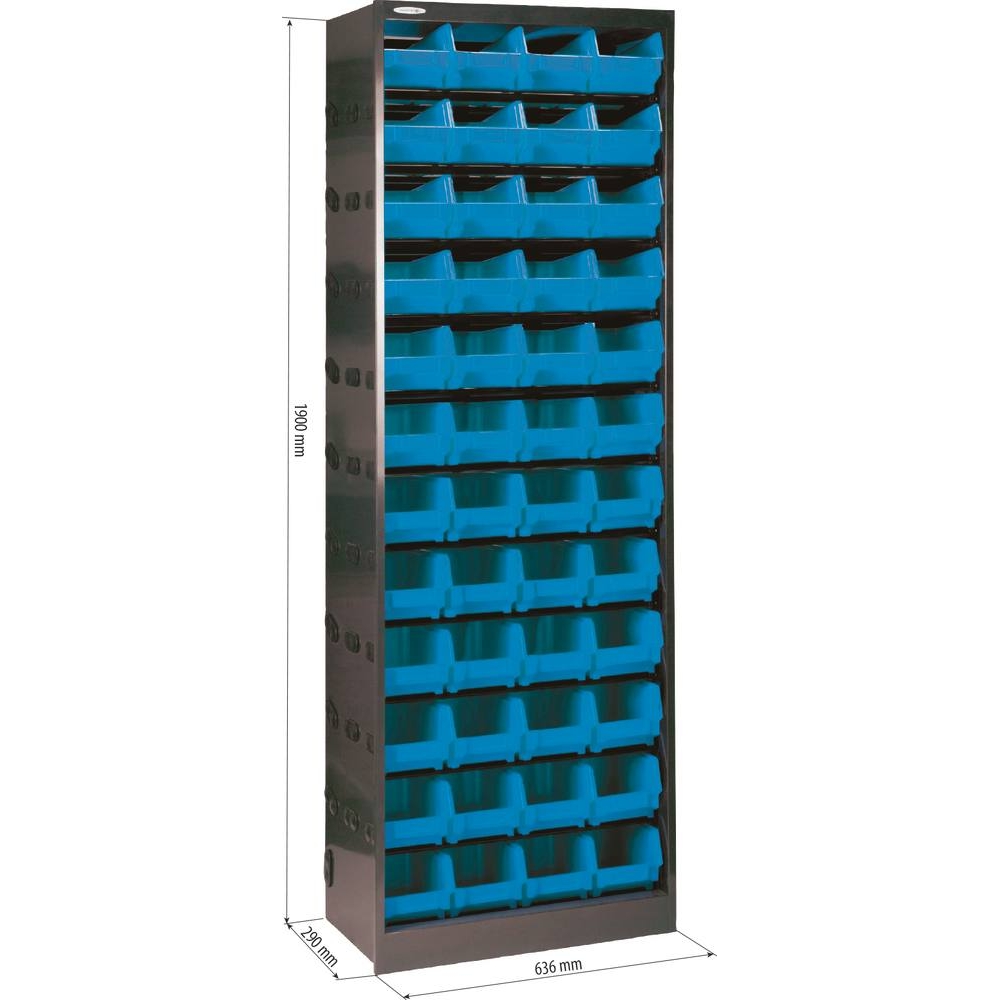 Armoire métallique avec 48 boîtes à bec 1900x636x290mm - 17751