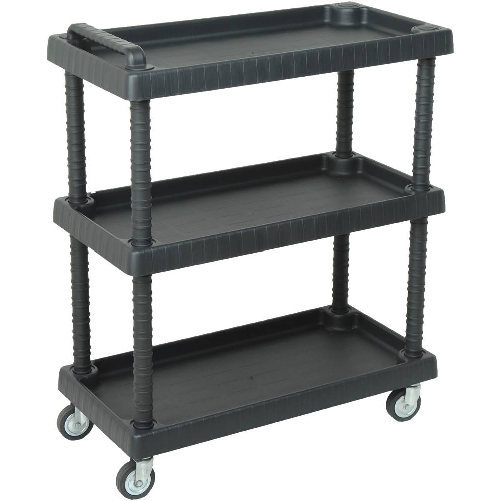 Servante d'atelier plastique/résine 3 plateaux 750x375x920mm - 17757