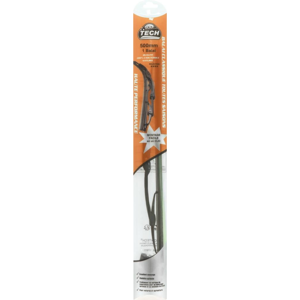 Balai essuie-glace avant 500mm avec 3 adaptateurs STILKER - 17806