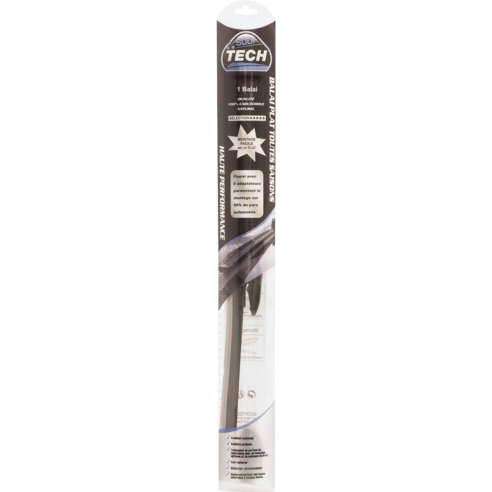 Balai essuie-glace avant plat 700mm avec 6 adaptateurs SODITECH - 17843