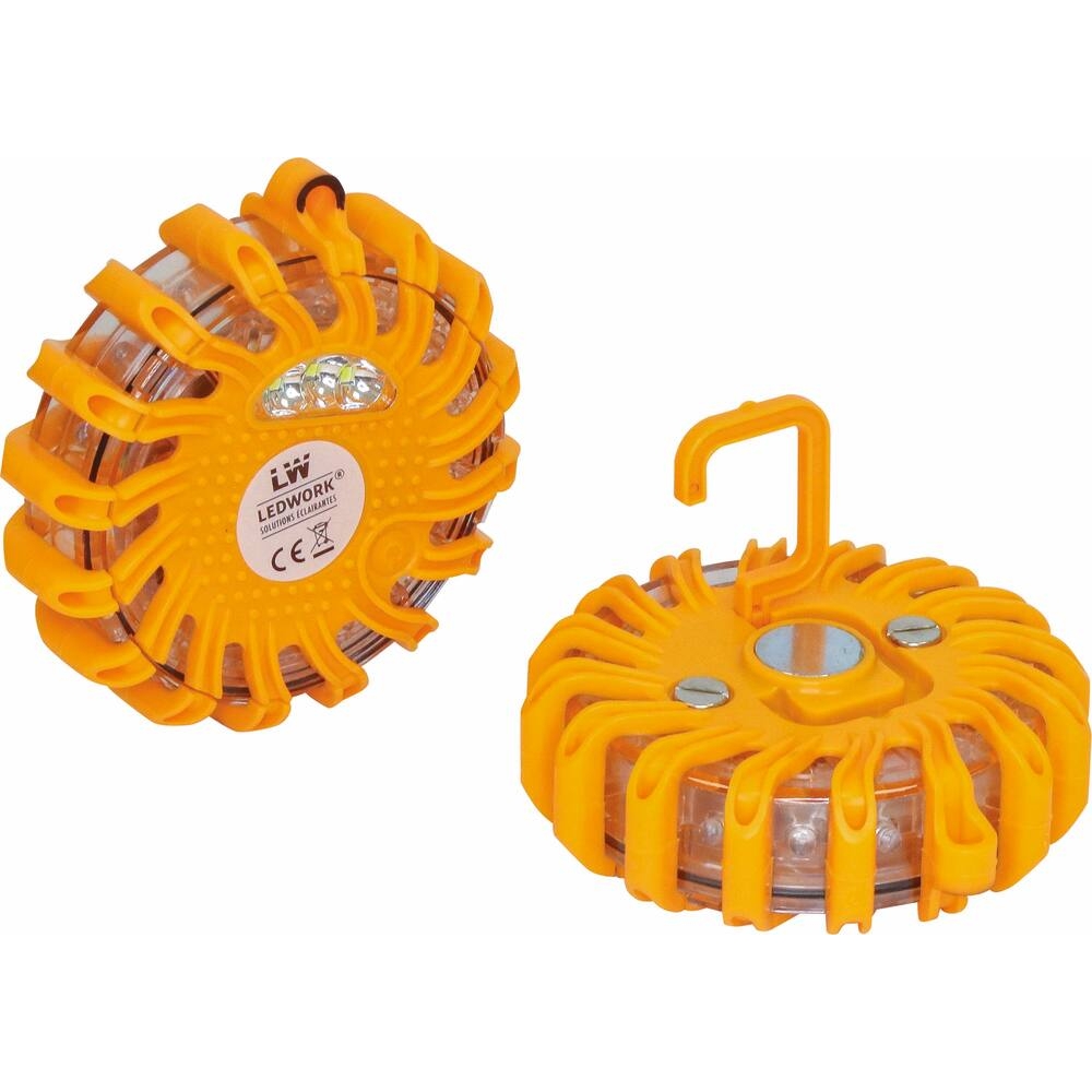 Balise LED magnétique rechargeable - mallette de 6 pcs SODIFLASH - 17929