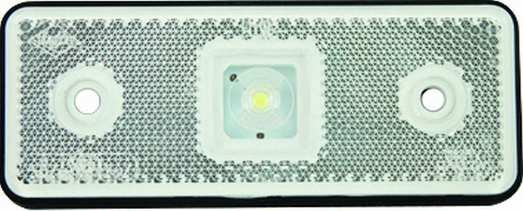 Catadioptre rectangulaire blanc 110x41 a led - 17937