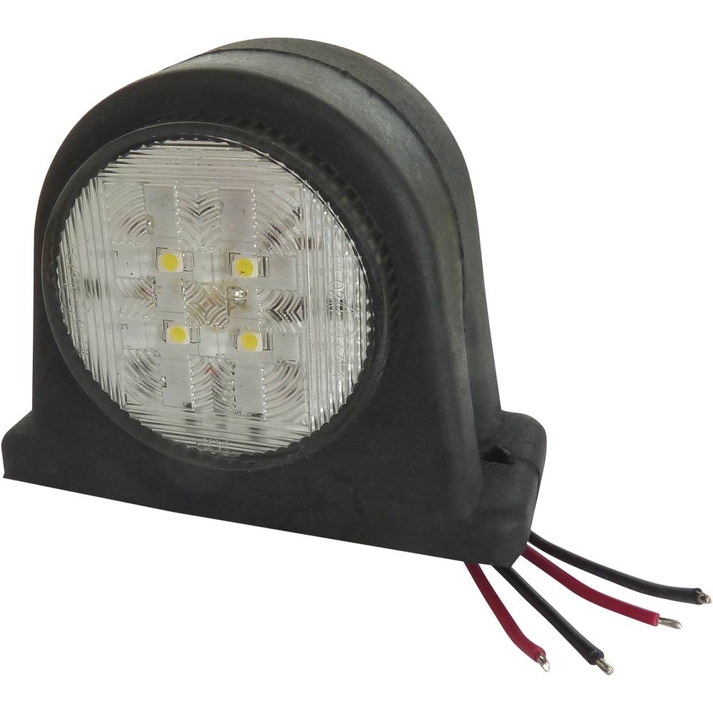 Feu de gabarit LED 10/30V rond rouge/blanc à fixer SODIFLASH - 17946