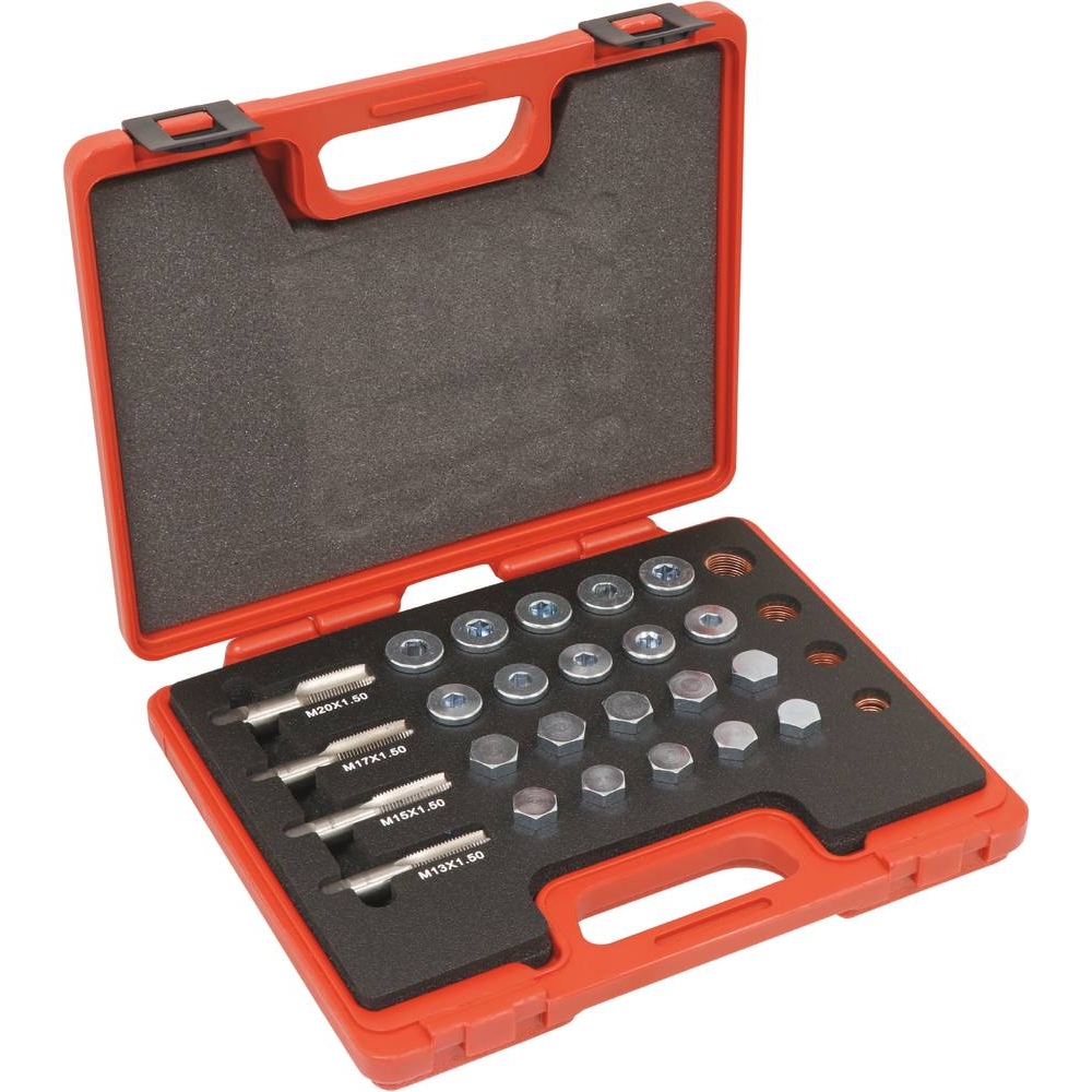Réparation de filetage de carter d'huile - coffret de 64 pcs DRAKKAR - 17971