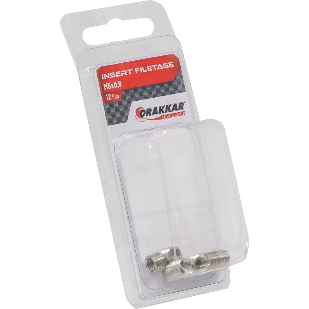 Insert fileté M5x0,8 - de 12 pcs DRAKKAR TOOLS - 17982