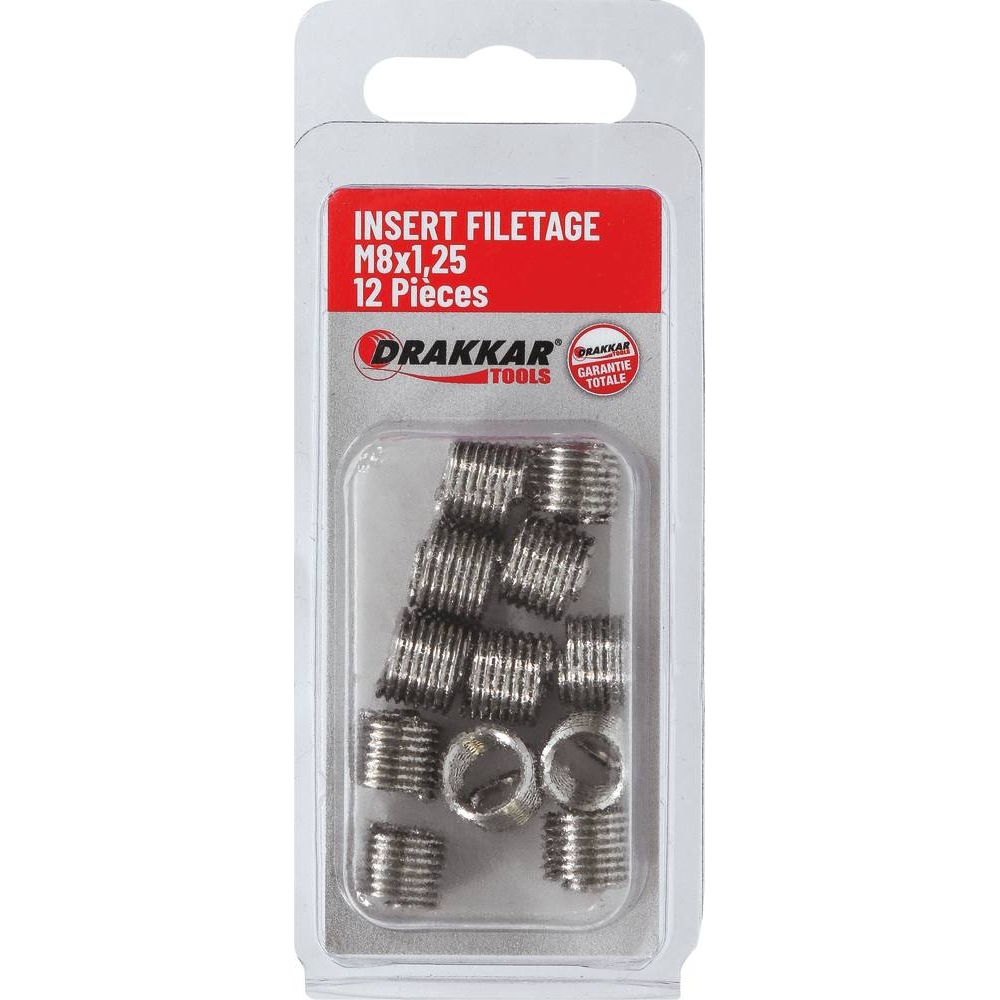 Insert fileté M8x1,25 - de 12 pcs DRAKKAR TOOLS - 17984