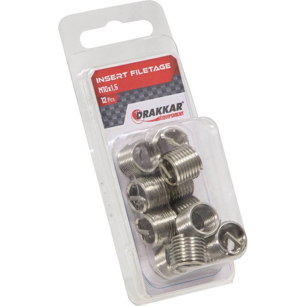 Insert fileté M10x1,50 - de 12 pcs DRAKKAR TOOLS - 17986