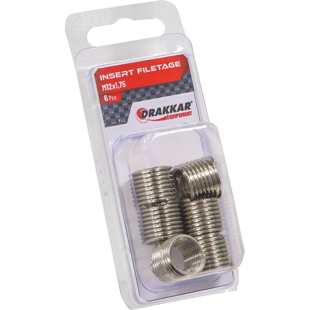 Insert fileté M12x1,75 - de 6 pcs DRAKKAR TOOLS - 17990