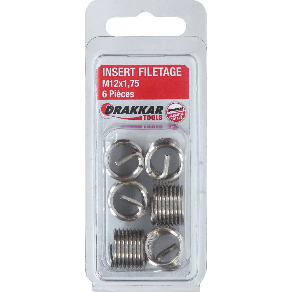 Insert fileté M12x1,75 - de 6 pcs DRAKKAR TOOLS - 17990