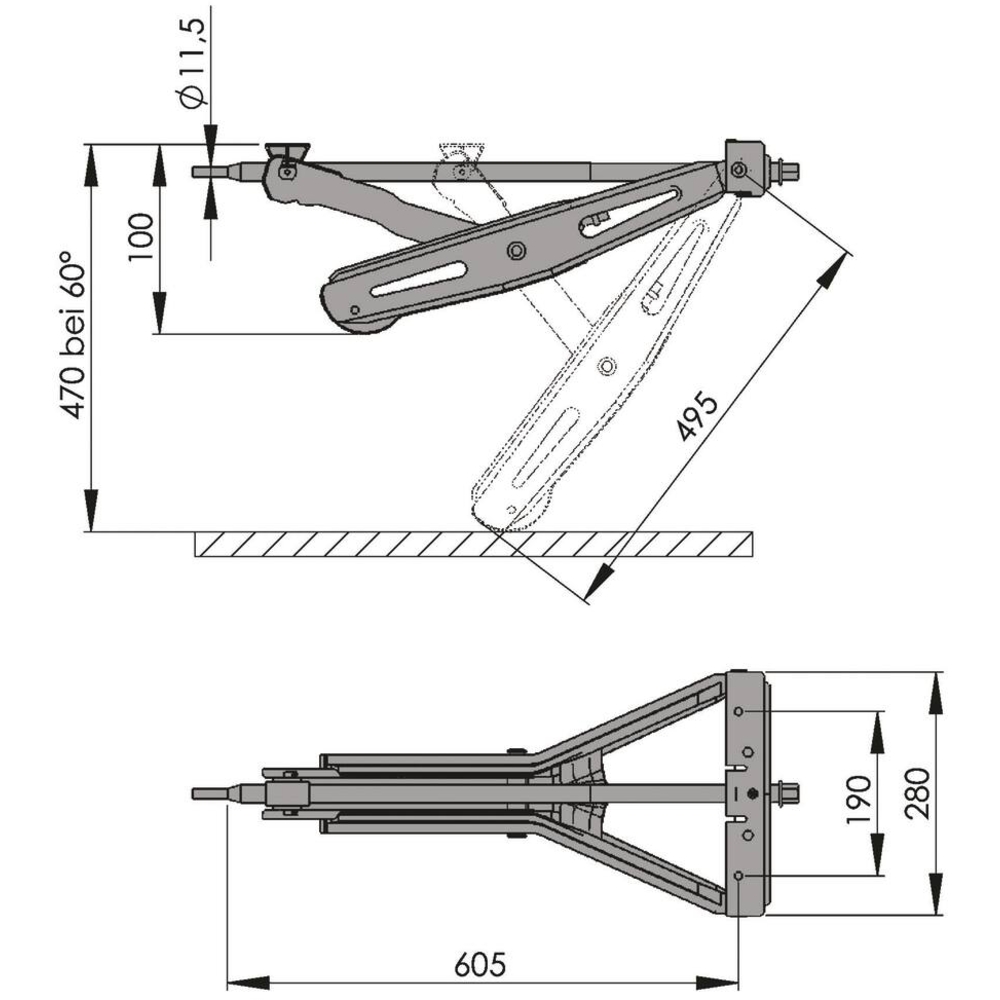 Béquille stabilisatrice 1000kg ALKO - 18022