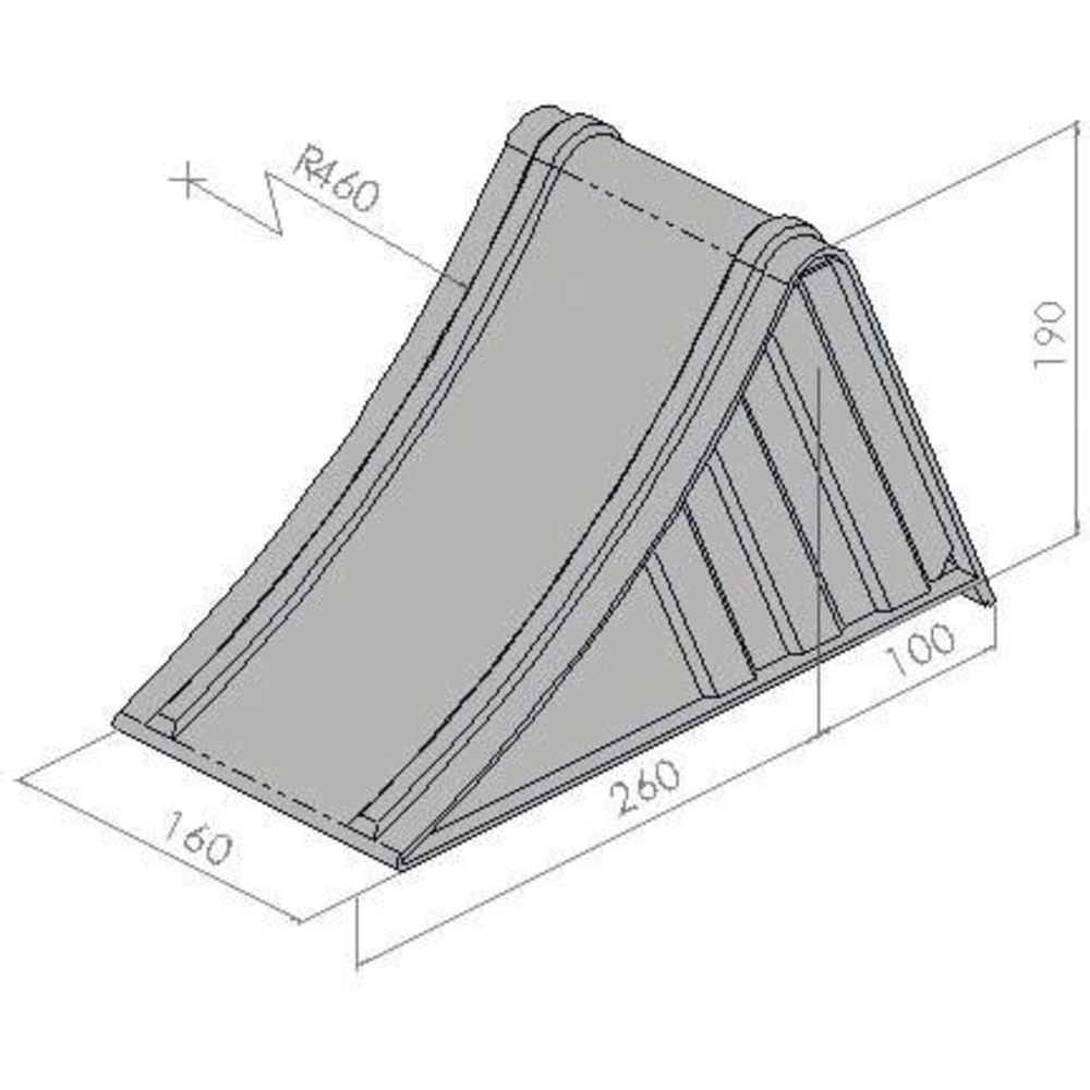 Cale pour poids lourds acier 160mm 5000kg ALKO - 18046