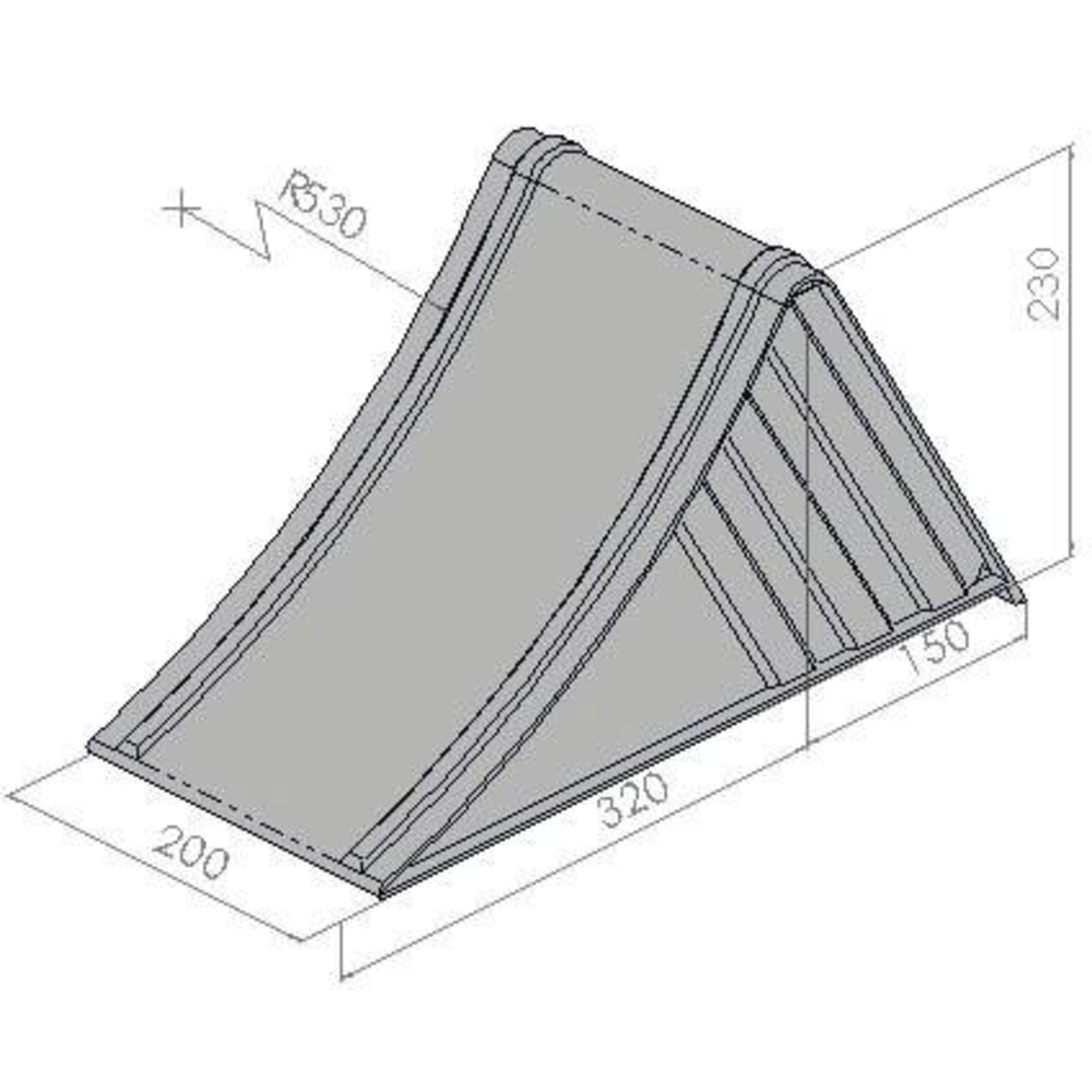 Cale pour poids lourds acier 200mm 6500kg ALKO - 18054