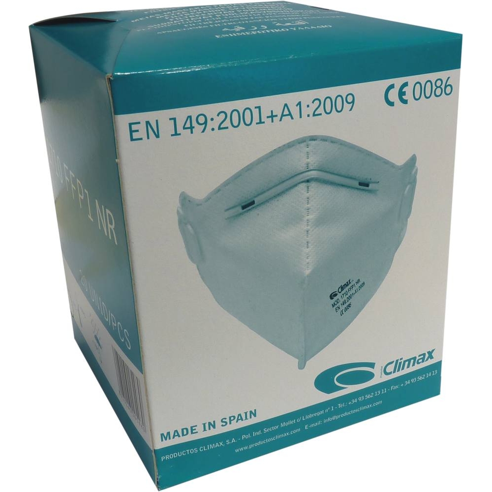 Masque de protection jetable FFP1 - boîte de 20 pcs CLIMAX - 18172