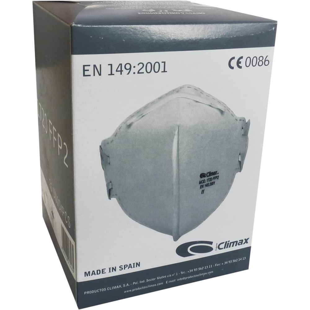 Masque de protection jetable FFP2 - boîte de 20 pcs CLIMAX - 18187