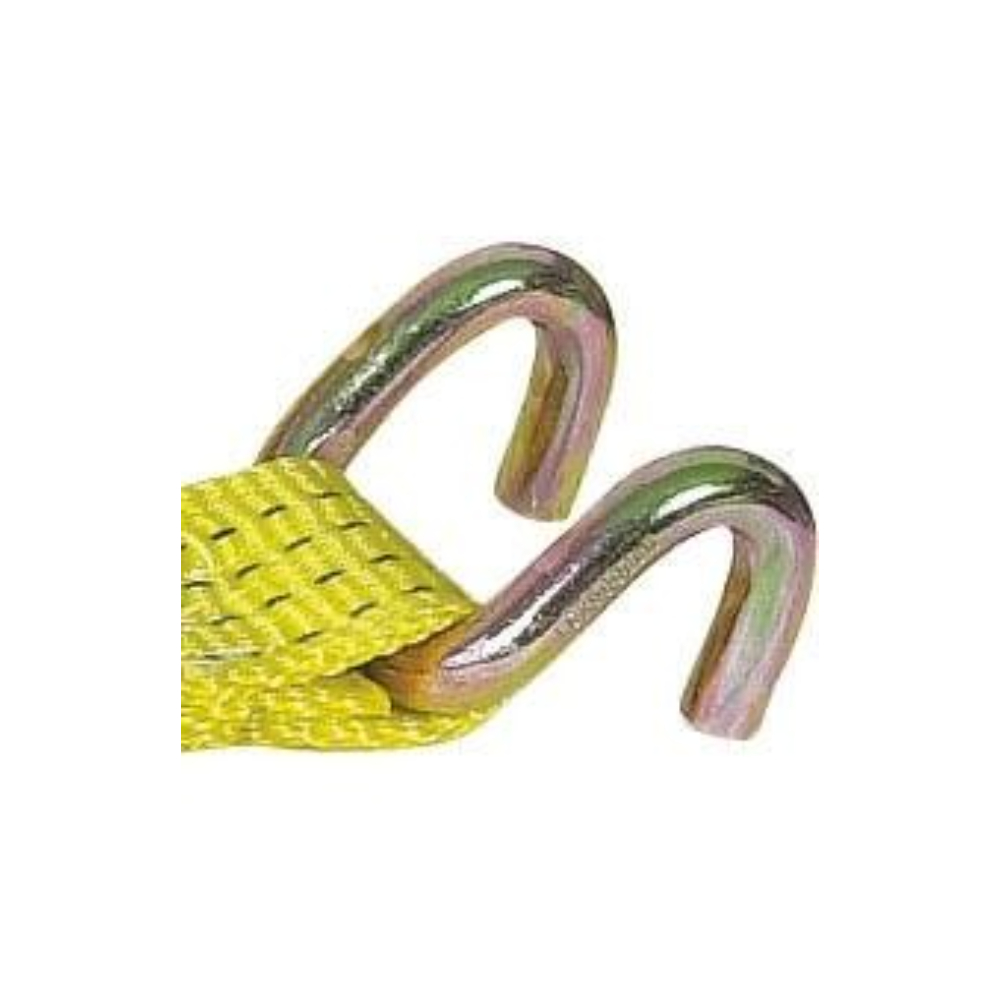 SANGLE D'ARRIMAGE 50MM  9M 4T AVEC CLIQUET+CROCHET BORD DE RIVE - ARRIMUP - 18390