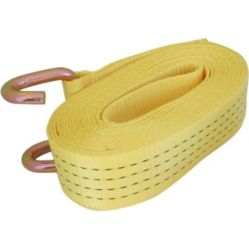 SANGLE D'ARRIMAGE 50MM  9M 4T AVEC CLIQUET+CROCHET BORD DE RIVE - ARRIMUP - 18390