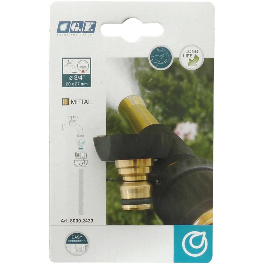 Nez de robinet rapide laiton bi matière 20x27 GF ROTARY - 18424